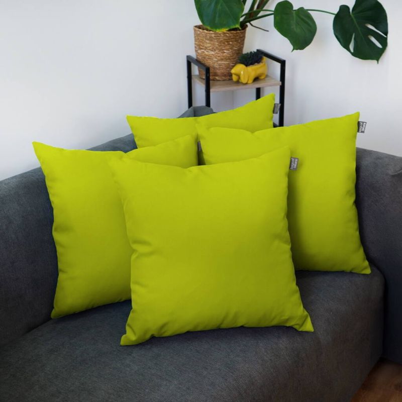 Water Resistant Cushions, 4 Pack - Olive Green