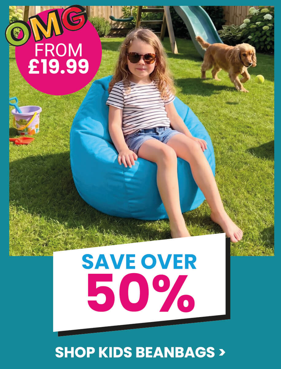 save over 40% on kids beanbags, from only &pound;24.99