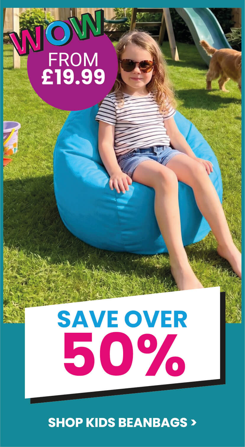 save over 40% on kids beanbags, from only &pound;24.99